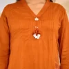 Solid Straight Kurti Set with Dupatta (Rust Orange)4 Solid Straight Kurti Set with Dupatta (Rust Orange)