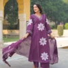 nandika-img-11 Floral Printed Kurti Palazzo Set with Dupatta