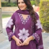 nandika-img-12 Floral Printed Kurti Palazzo Set with Dupatta